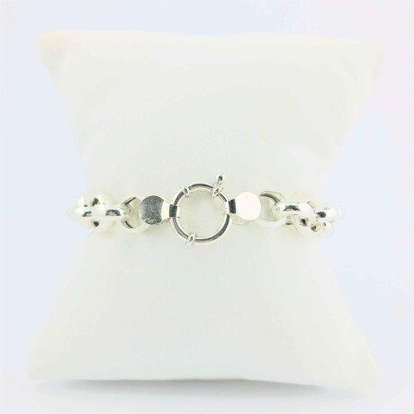 Pulsera de plata 925, modelo rolo con cierre marinero. Pulsera de plata 925, modelo rolo con cierre marinero.