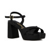 Sandalia Vizzano Mujer Taco 9.5cm Plataforma 2.5cm Negro