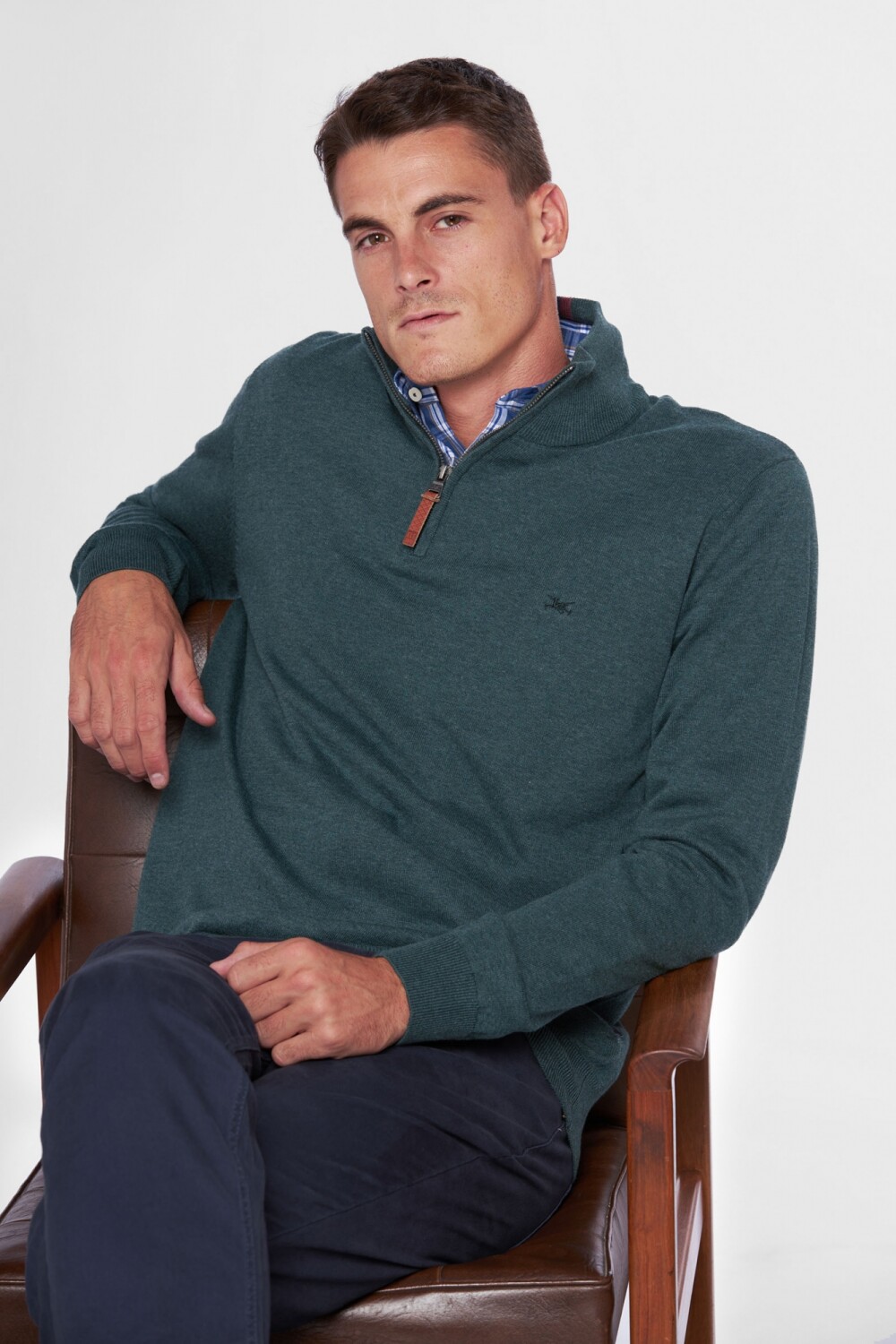 BUZO TEJIDO DE ALGODÓN Verde