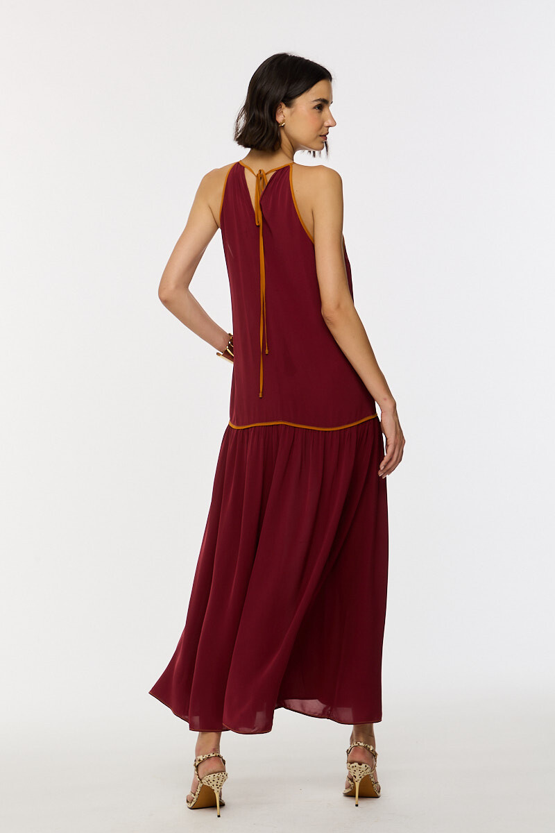VESTIDO LARGO Rojo