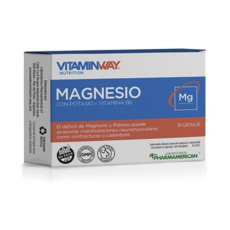 ¡OFERTA IMPERDIBLE! Vitaminway Magnesio + B6 30caps ¡OFERTA IMPERDIBLE! Vitaminway Magnesio + B6 30caps