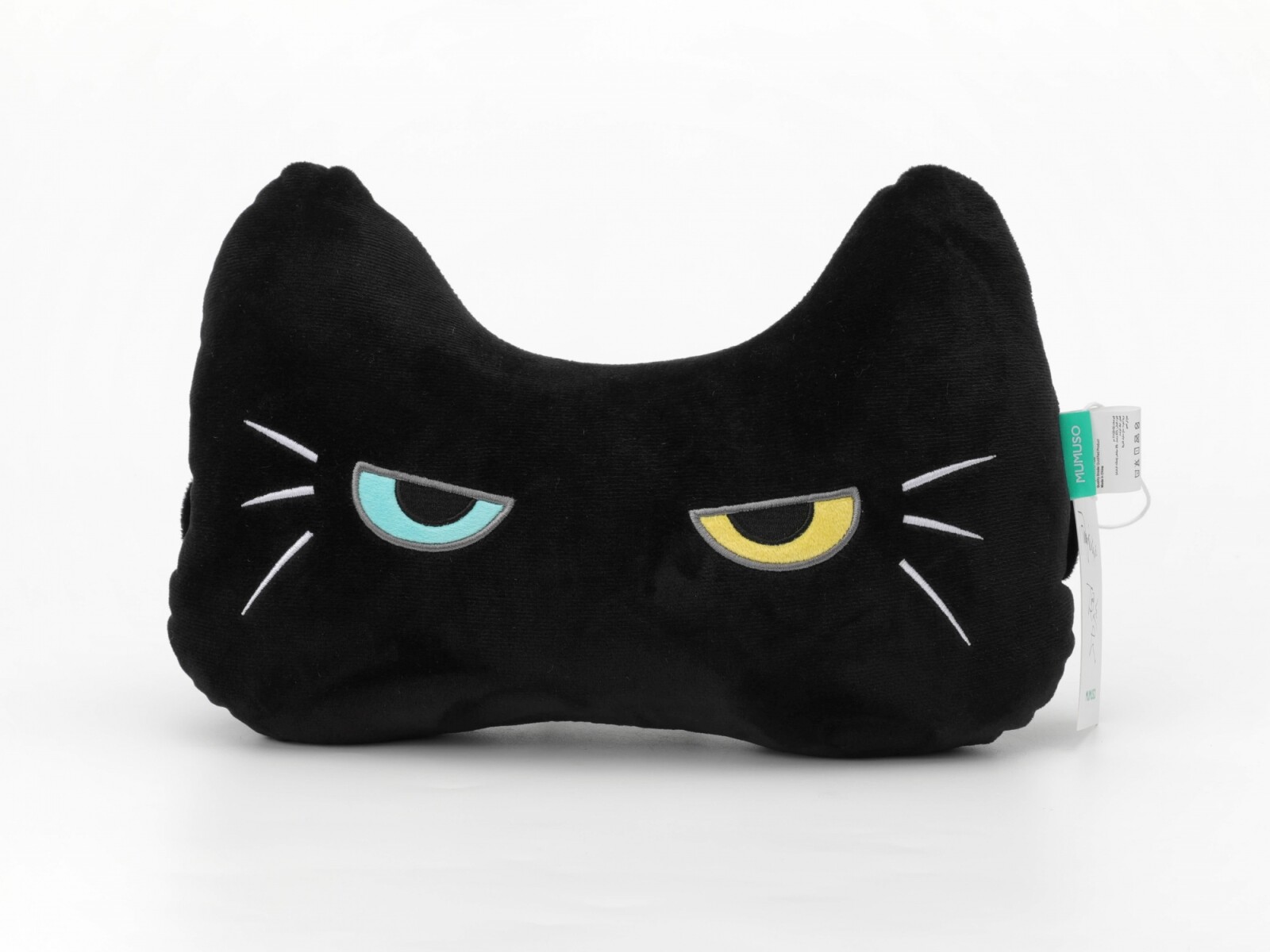 ALMOHADA PARA EL CUELLO CON FORMA DE HUESO (GATO NEGRO) 