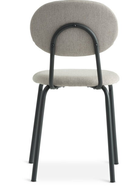 Silla de comedor MALT tela arena/negro Silla de comedor MALT tela arena/negro