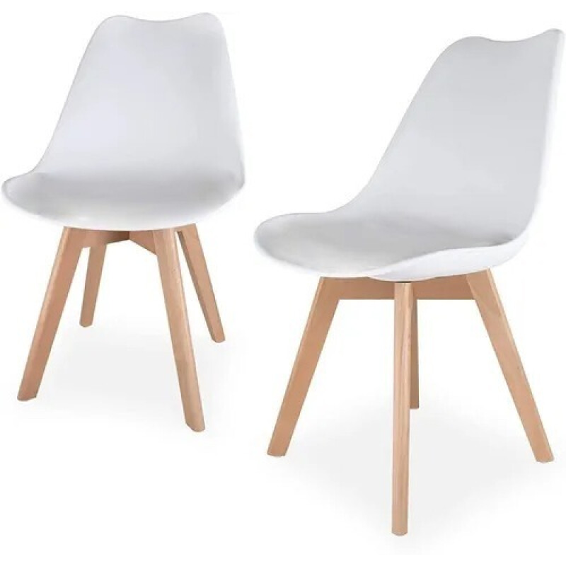 Silla Eames Blanca Reforzada Comedor De La Mejor Calidad Blanco