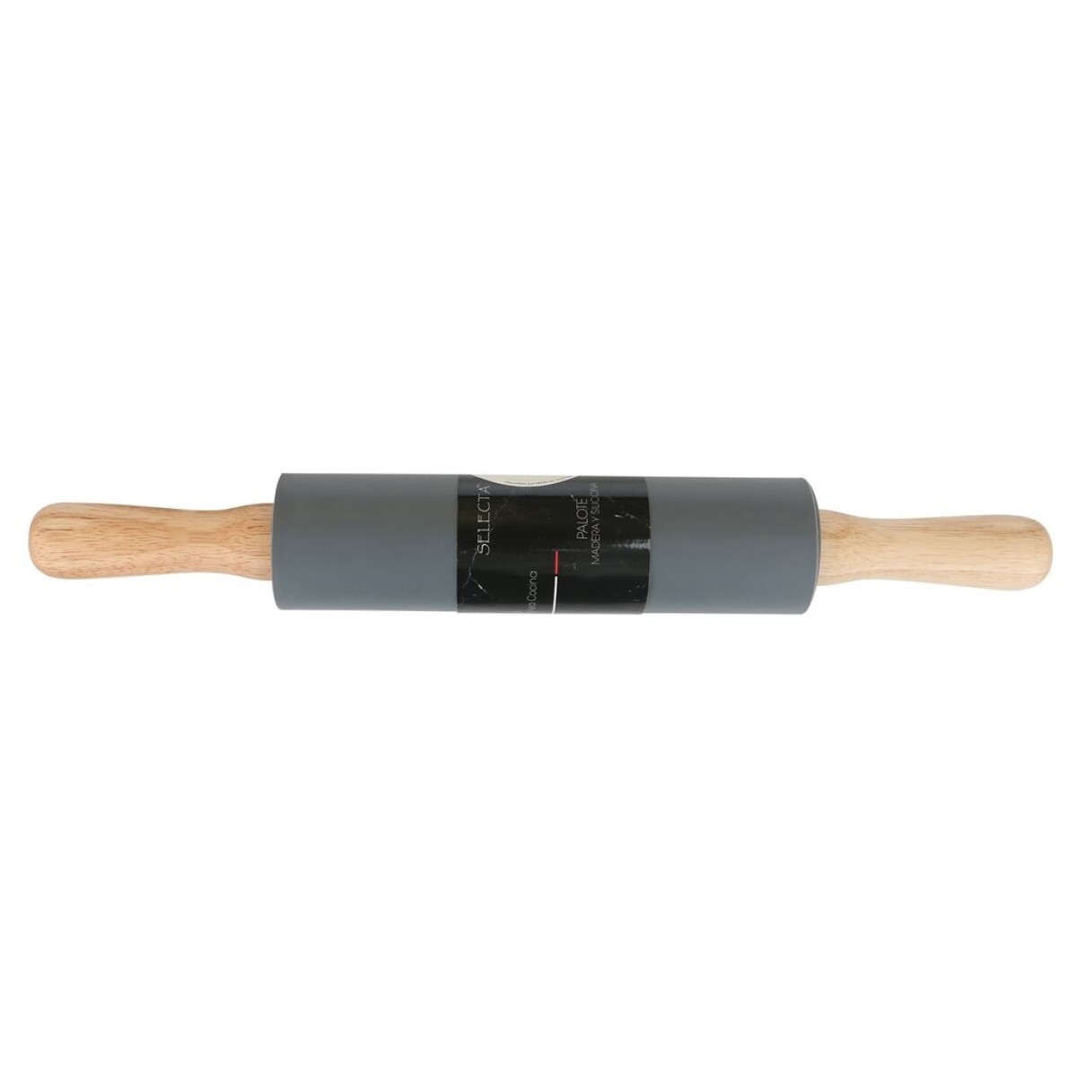 Palote de Madera y Silicona Gris 38 cm 