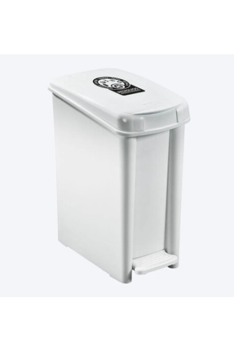 Basurero Con Pedal 10l Blanco Basurero Con Pedal 10l Blanco