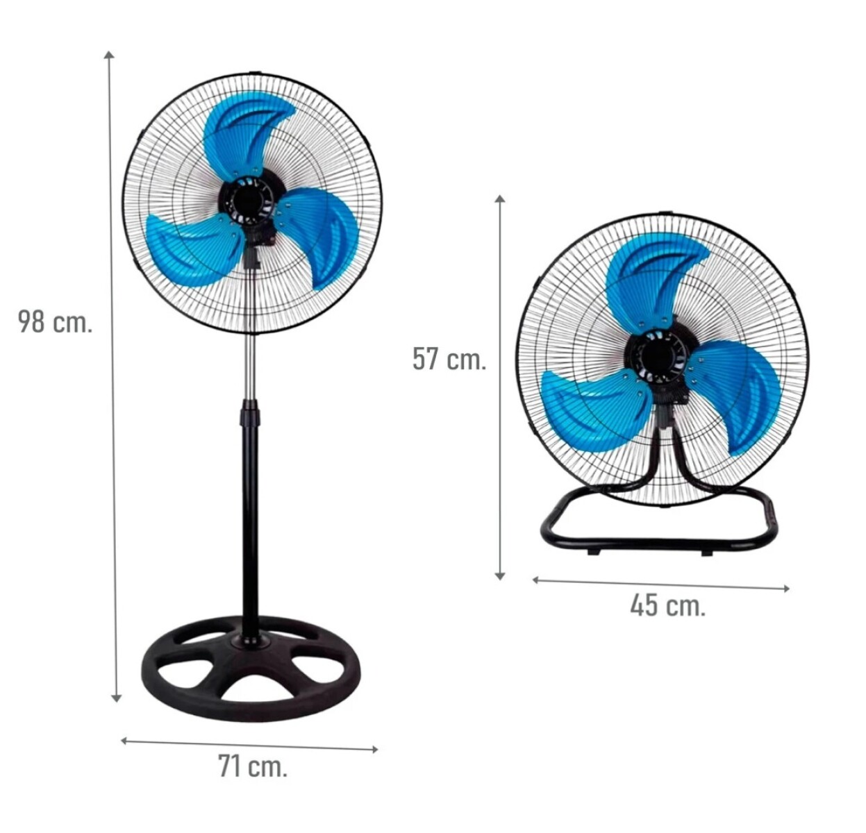 Pack de 2 Ventiladores 3 en 1 18 Pulgadas 