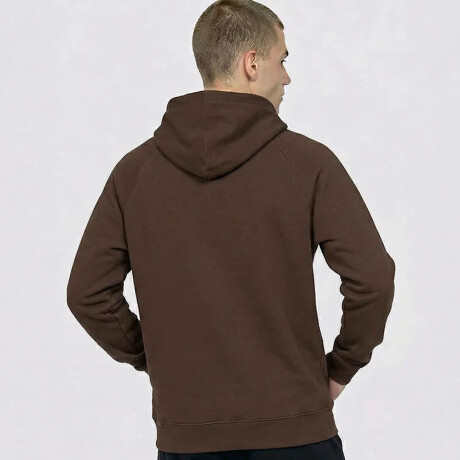 Campera Buzo Topper Hombre C/Cierre Y Capucha Clásico Marron