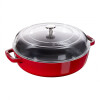 Cacerola Cherry Staub 26Cm C/Tapa de Vidrio Cacerola Cherry Staub 26Cm C/Tapa de Vidrio
