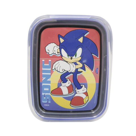 Pote Plástico Sonic Con Traba y División 850 ml AZUL