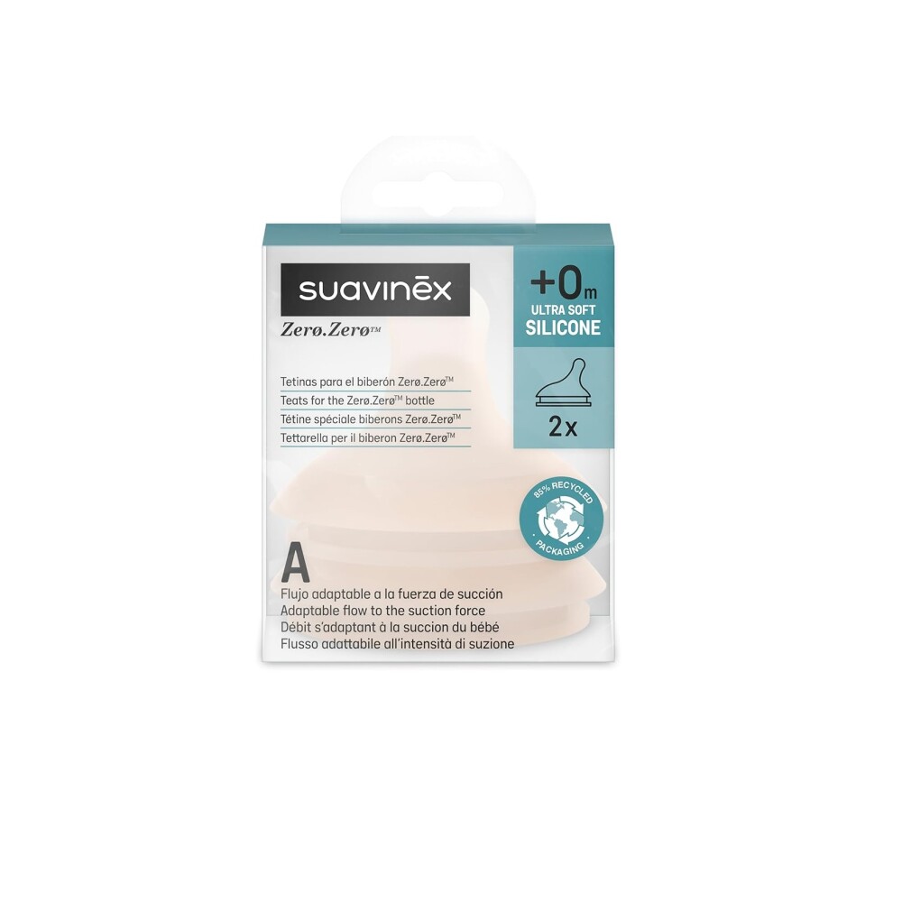 Set Tetina Zero Suavinex Talle 0+ Flujo A