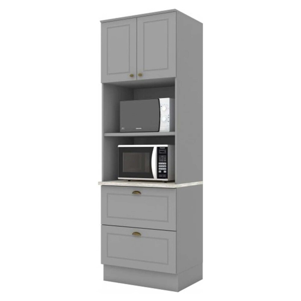 ARMARIO DE COCINA MDF GRIS AMERICANA