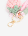 Llavero Cozy Llavero Y Bag Charm Crochet - Rosa Claro