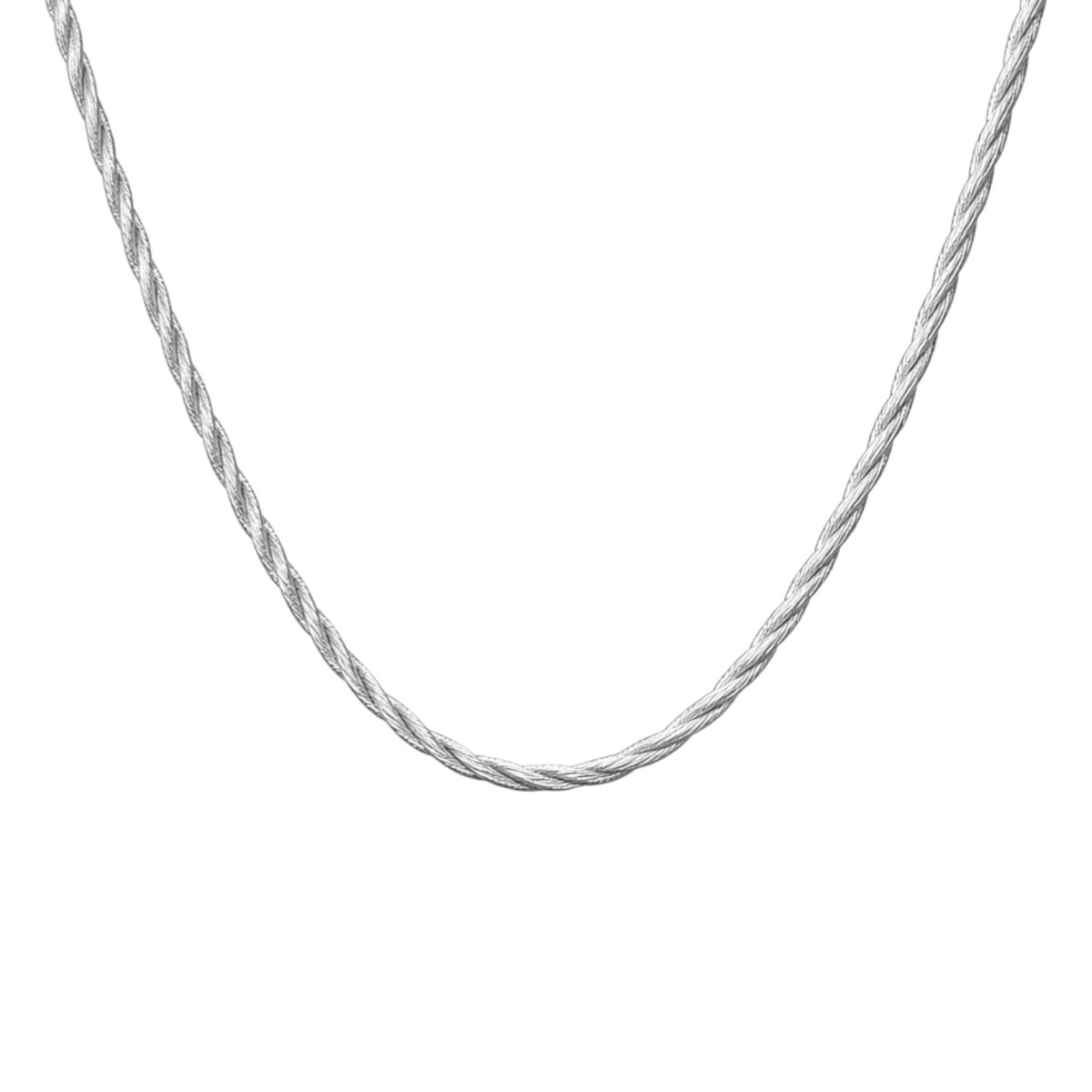 cadena trenzada - Plata 925 - Sin Piedra - CD3549 - sinpiedra 