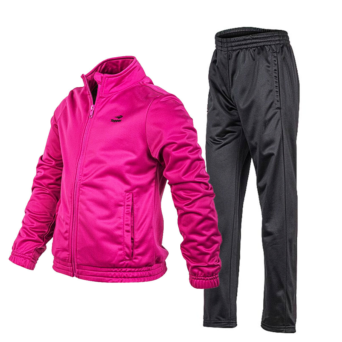 Equipo Deportivo Topper Para Niñas Campera Pantalón - Rosado 