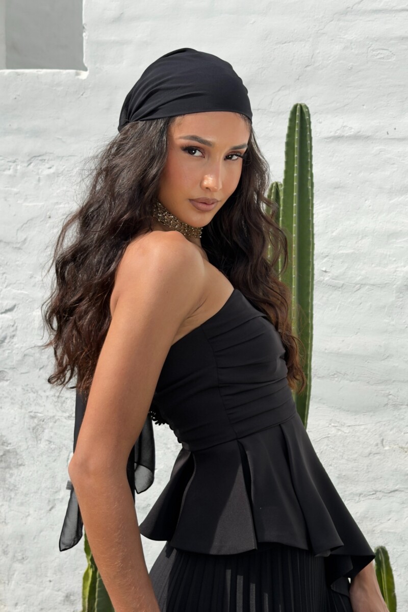 FALDA OLIVIA MAXI NOIR FALDA OLIVIA MAXI NOIR