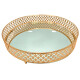 Bandeja Metalica de 35Cm Dorado C/ Espejo Bandeja Metalica de 35Cm Dorado C/ Espejo