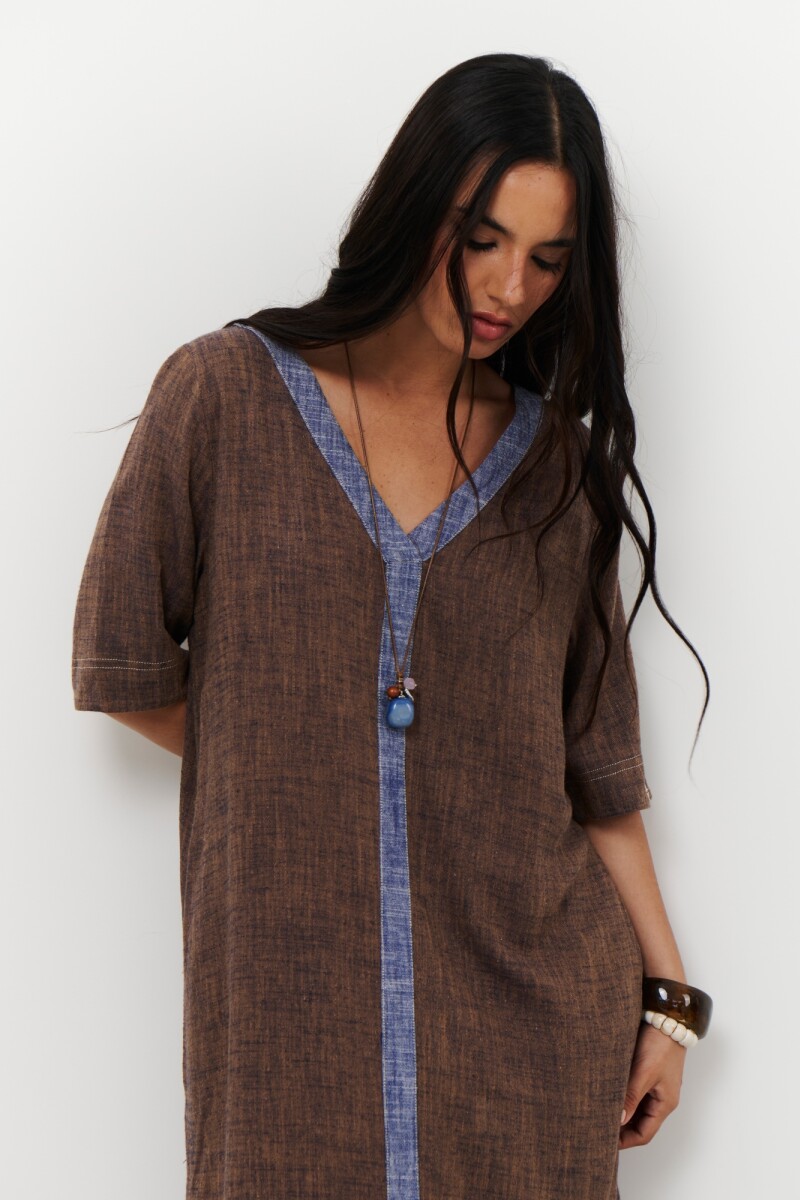 VESTIDO CAMILA CHOCOLATE