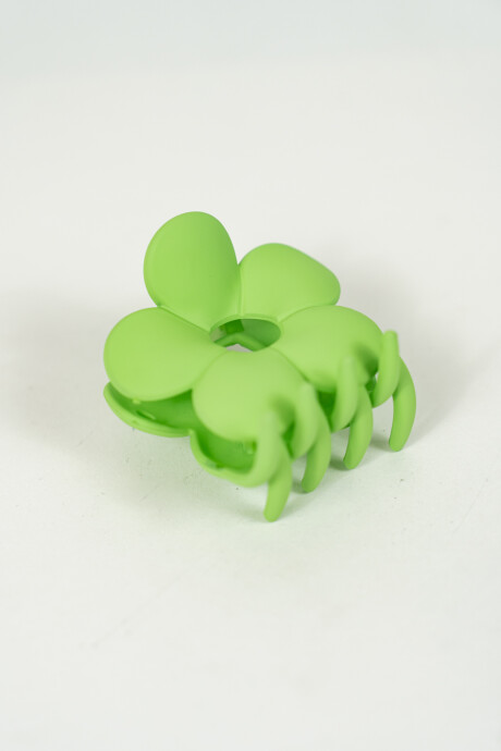 Pinza De Pelo Formas Verde