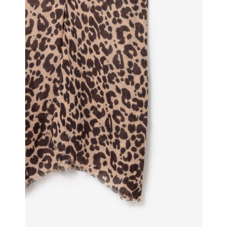 Kimono Animal Print Combinacion Bicolor