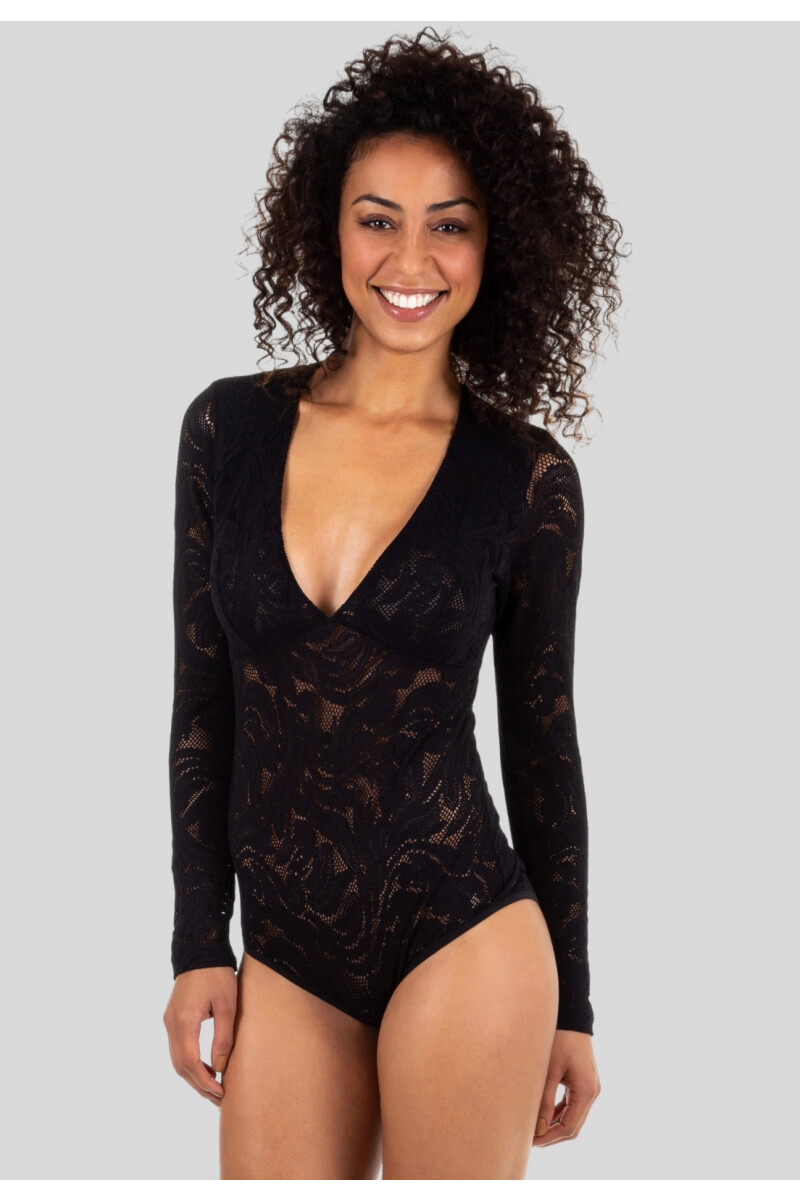 BODY ENCAJE NEGRO