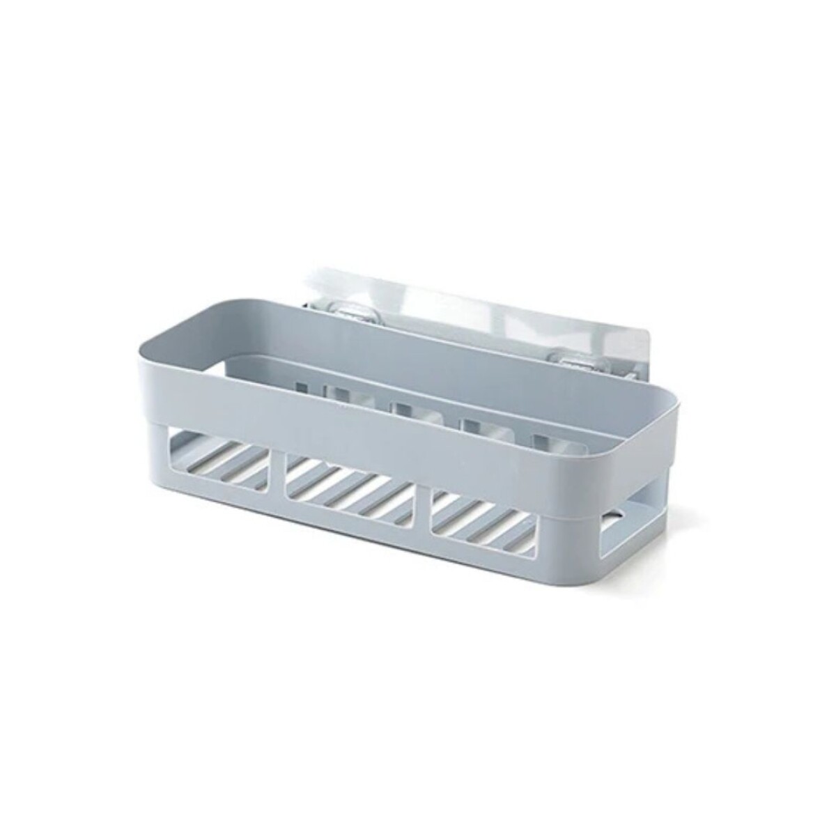 Estante Baño Ducha Plastico Organizador Adhesivo Ducha Gris 
