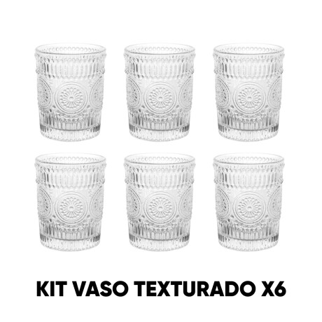 Sets x6 vasos texturados Sc