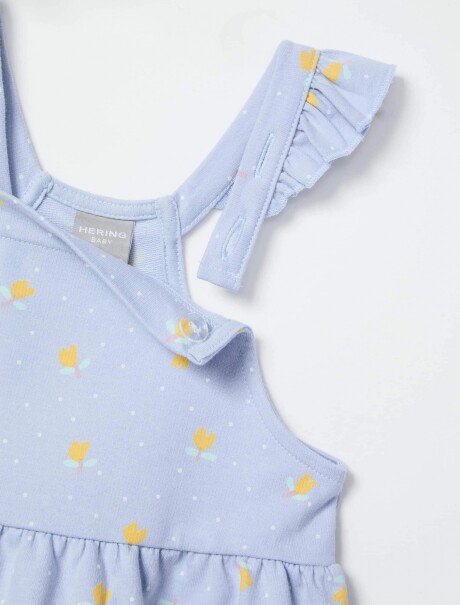 CONJUNTO DE BODY Y ENTERITO DE BEBÉ CELESTE