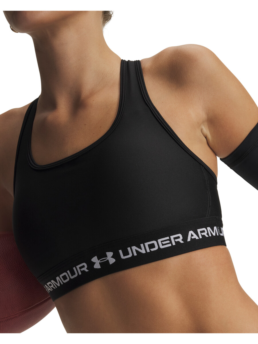 TOP UA Crossback Mid Bra Mujer 1361034-011 - Negro 