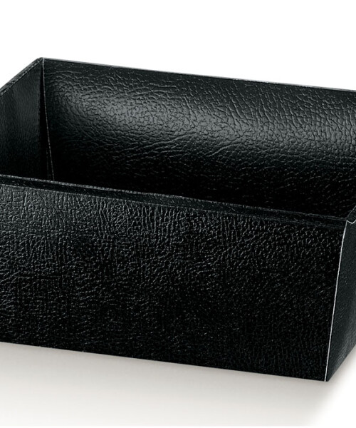 Bandeja conico 21x21x9 cm. - PELLE NERO Bandeja conico 21x21x9 cm. - PELLE NERO