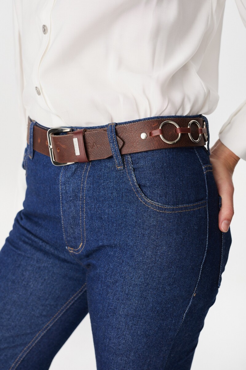 Cinturon Aros Marron