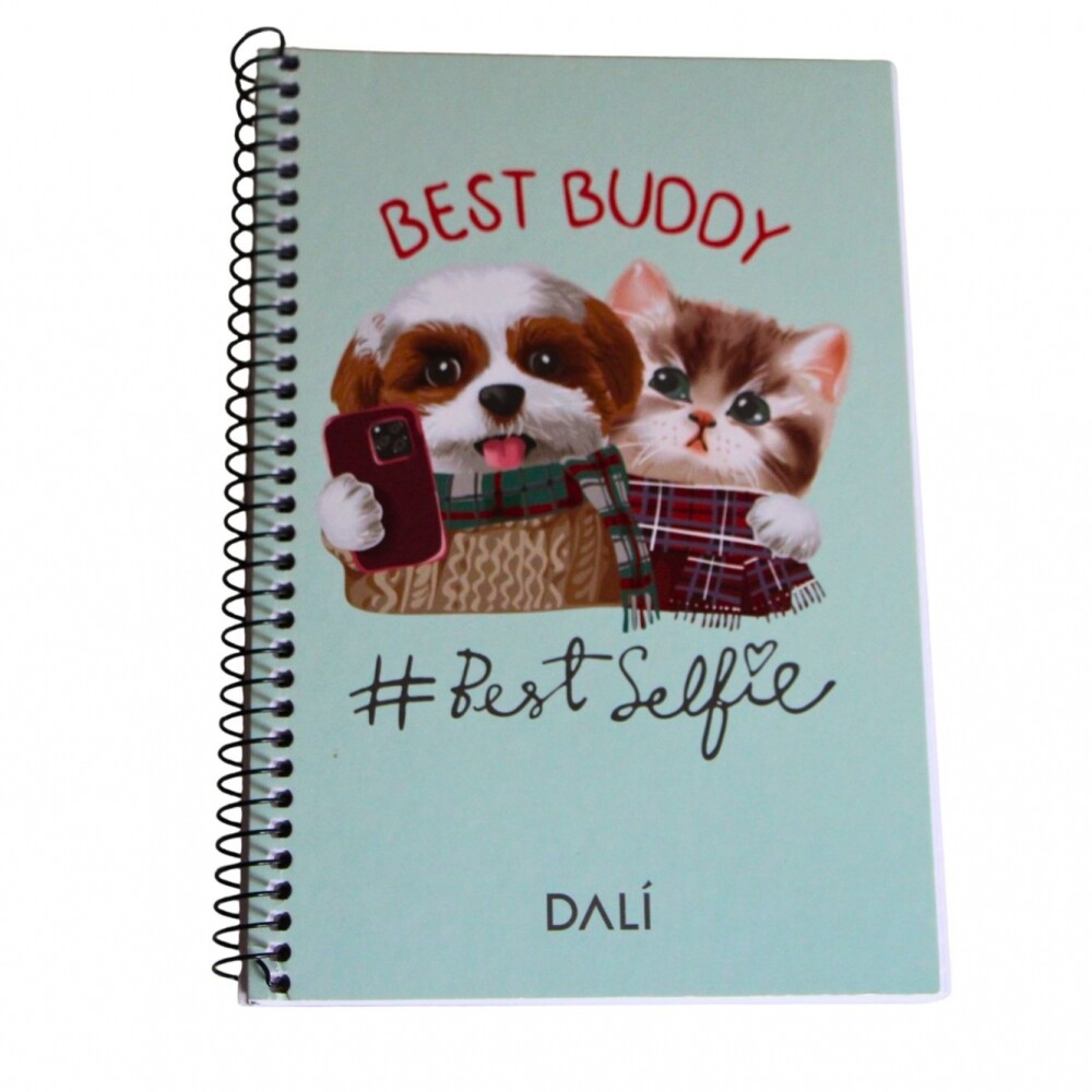CUADERNO A5 DALI 70 HOJAS TAPA BEST BUDDY