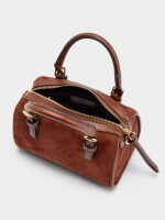 Bolso Bowling Efecto Piel S canela