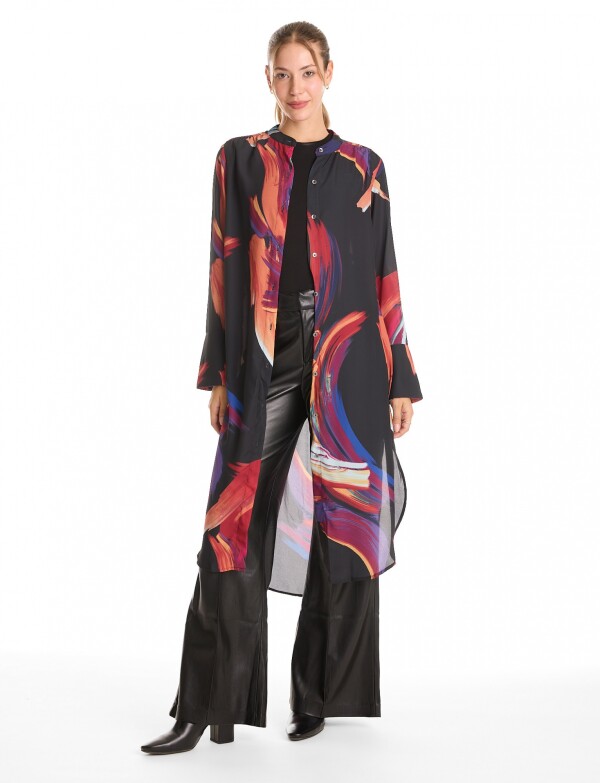 Tunica Printed NEGRO/MULTI