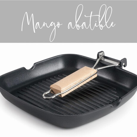 Sarten grill con mango abatible 24 x 24 cm Sarten grill con mango abatible 24 x 24 cm