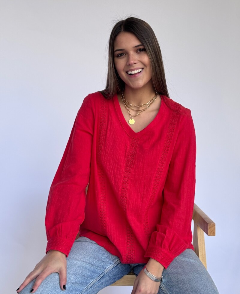 Blusa Jazmin roja