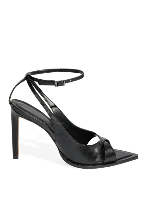 Sandalia Peep Toe Negro