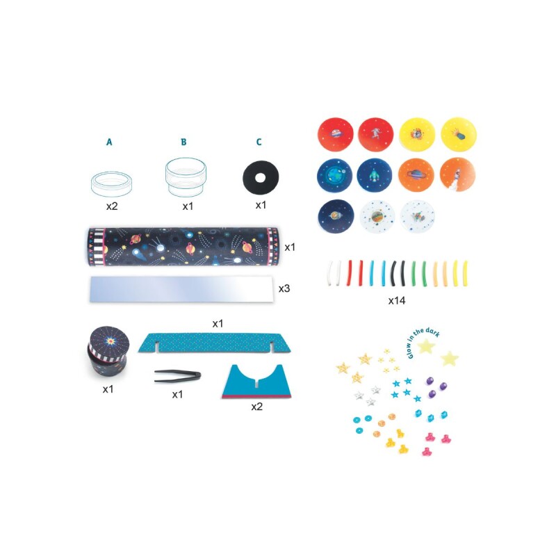 Caleidoscopio infantil para decorar Do it yourself Djeco 7+ Caleidoscopio Infantil Para Decorar Do It Yourself Djeco 7+