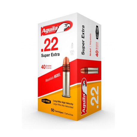 BALA AGUILA CAL 22LR NIQUELADA ALTA VEL 40GRS BALA AGUILA CAL 22LR NIQUELADA ALTA VEL 40GRS