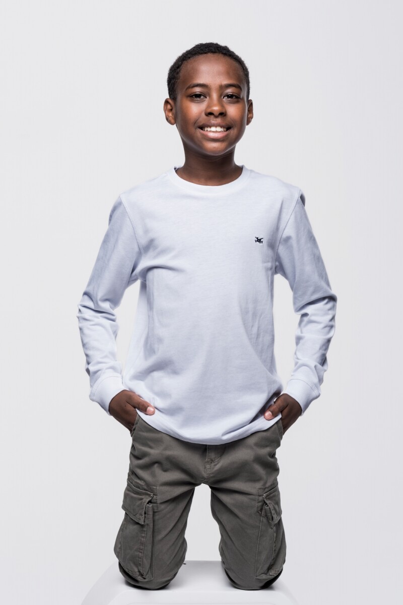 T-shirt lisa - Blanco 