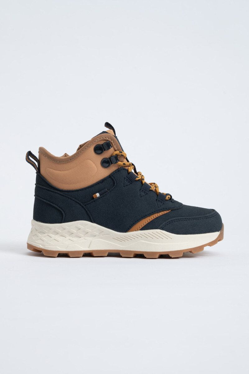 Bota leñadora cordones Azul