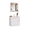 Mueble Baño Dalva Incluye Bacha Y Espejo Madera Premium ® Blanco Mueble Baño Dalva Incluye Bacha Y Espejo Madera Premium ® Blanco