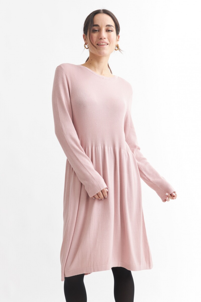 Vestido tejido manga larga ROSA