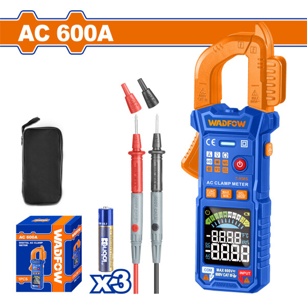 PINZA AMPERIMETRA DIGITAL 600V WADFOW WDM6505 PINZA AMPERIMETRA DIGITAL 600V WADFOW WDM6505