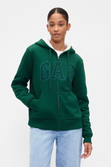Canguro Con Corderito Logo Gap Mujer Evergreen Glamour