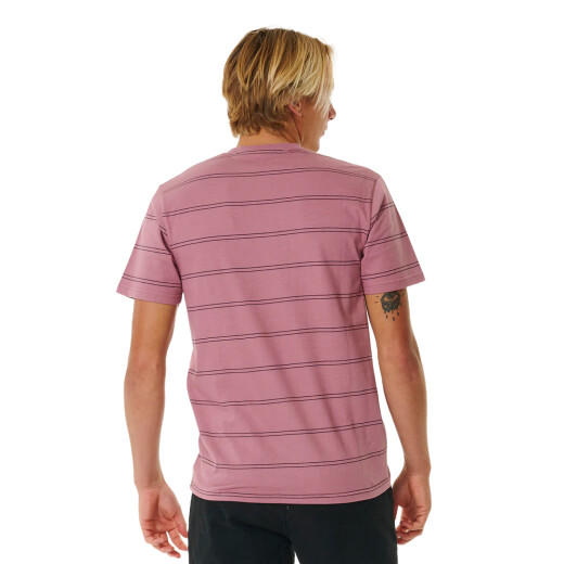 Remera MC Rip Curl Plain Stripe - Rosa Remera MC Rip Curl Plain Stripe - Rosa