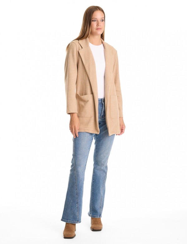 Blazer Cozy BEIGE OSCURO