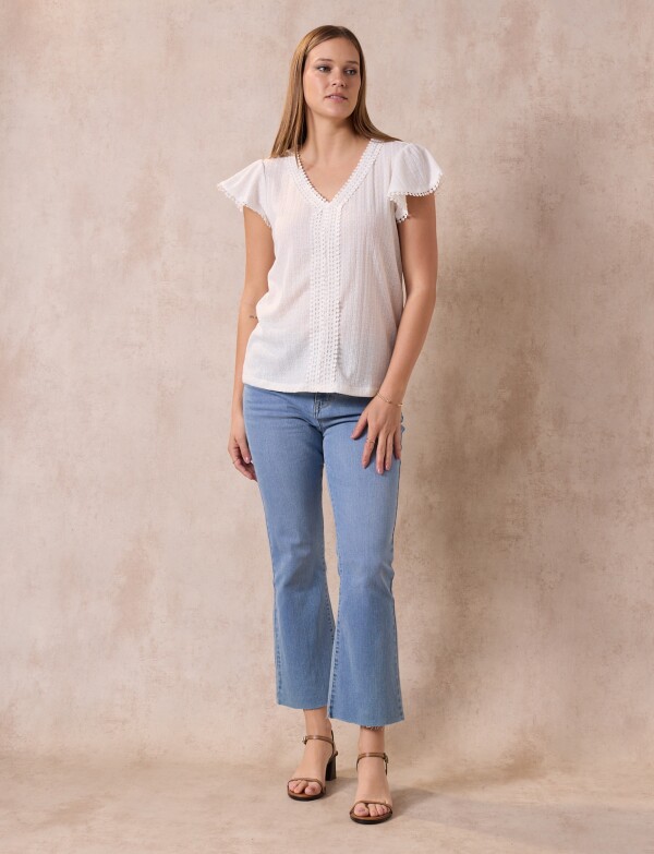 Blusa Pointelle CRUDO