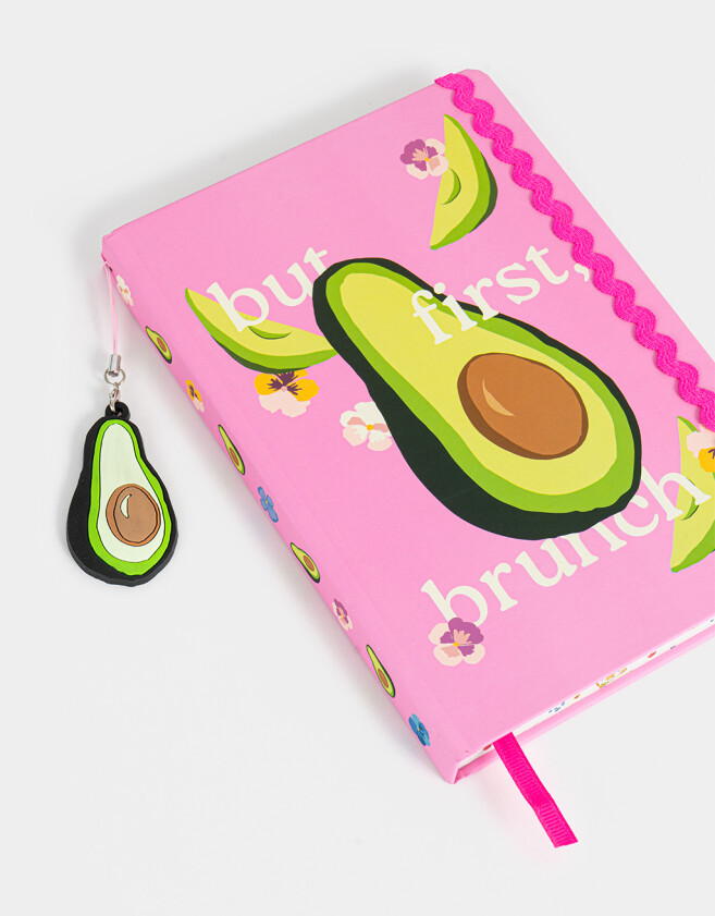 Anotadores Cuadernos y Memos Cuaderno A5 "but First, Brunch" - Fucsia Claro
