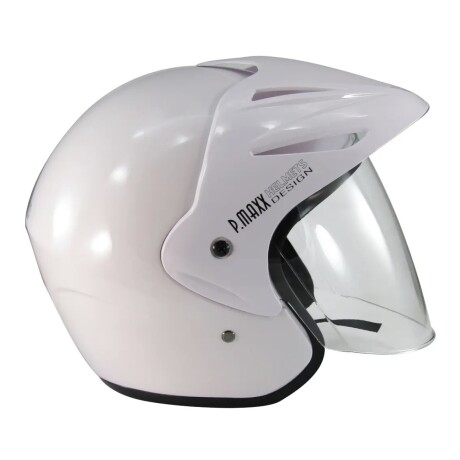 CASCO URBANO VISERA VISOR POWER MAXX PM-203 BLANCO